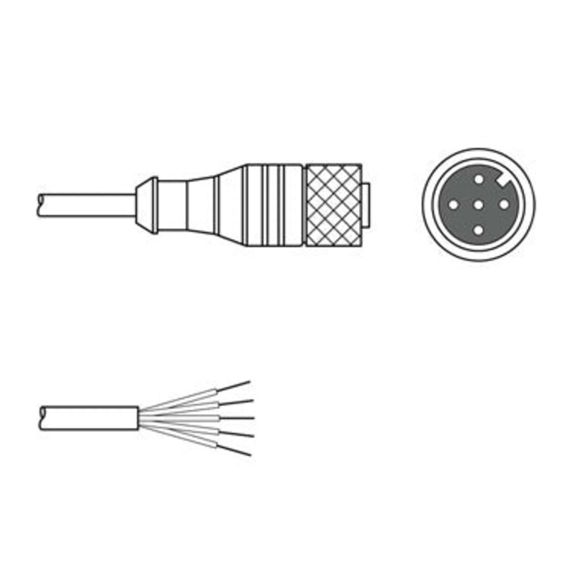 Leuze KD S-M12-5A-P1-150: Connection Cable – 50137014