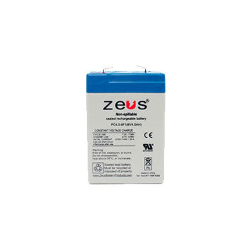 Zeus Battery: PC4.5-6F1 Battery, Single