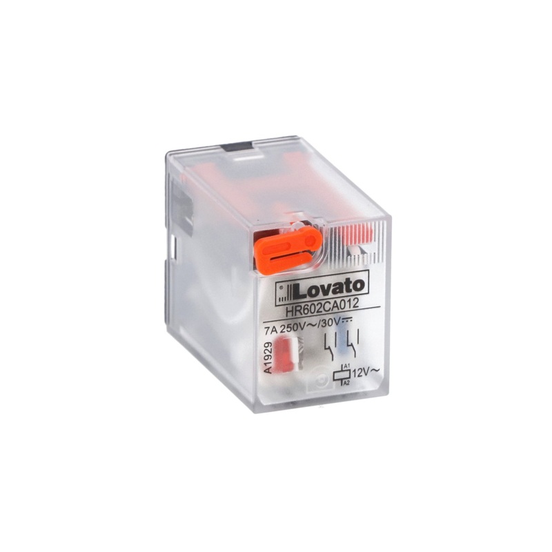 Lovato Electric Industrial relay with LED state indicator and mechanical actuator – HR602CA230 (MOQ 10 pcs)