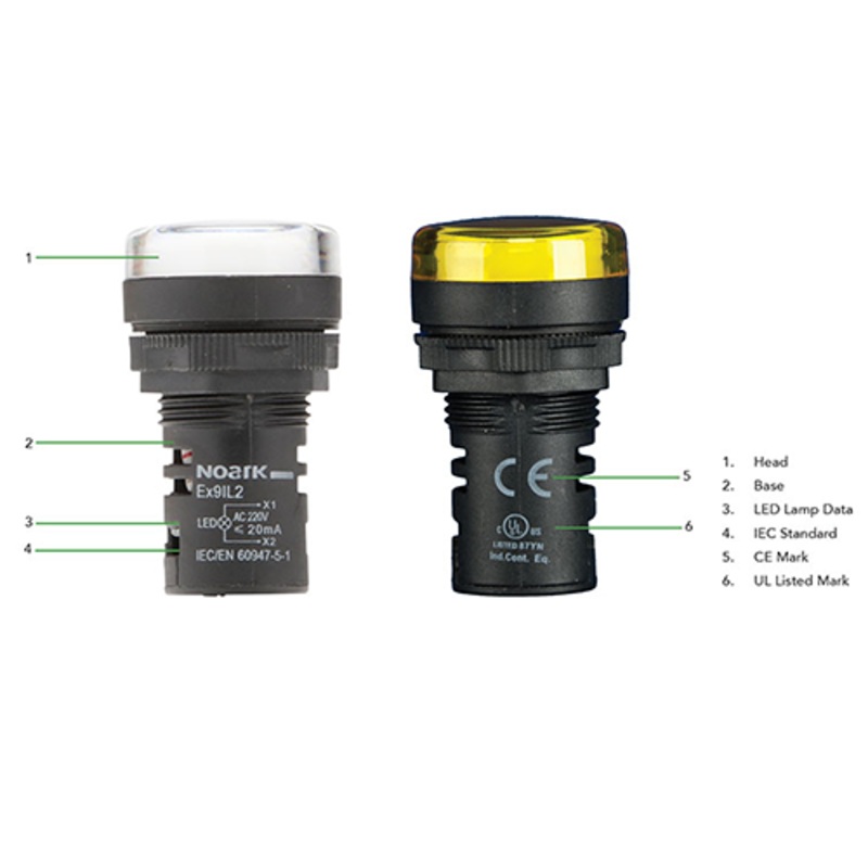 Noark Ex9IL1: Pilot Lights-Ex9IL1N4