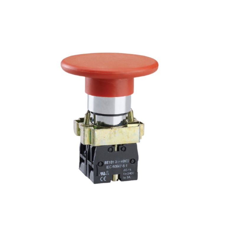 Noark Ex9PB: Red 60mm Mushroom Head Pushbutton – Ex9PBR45
