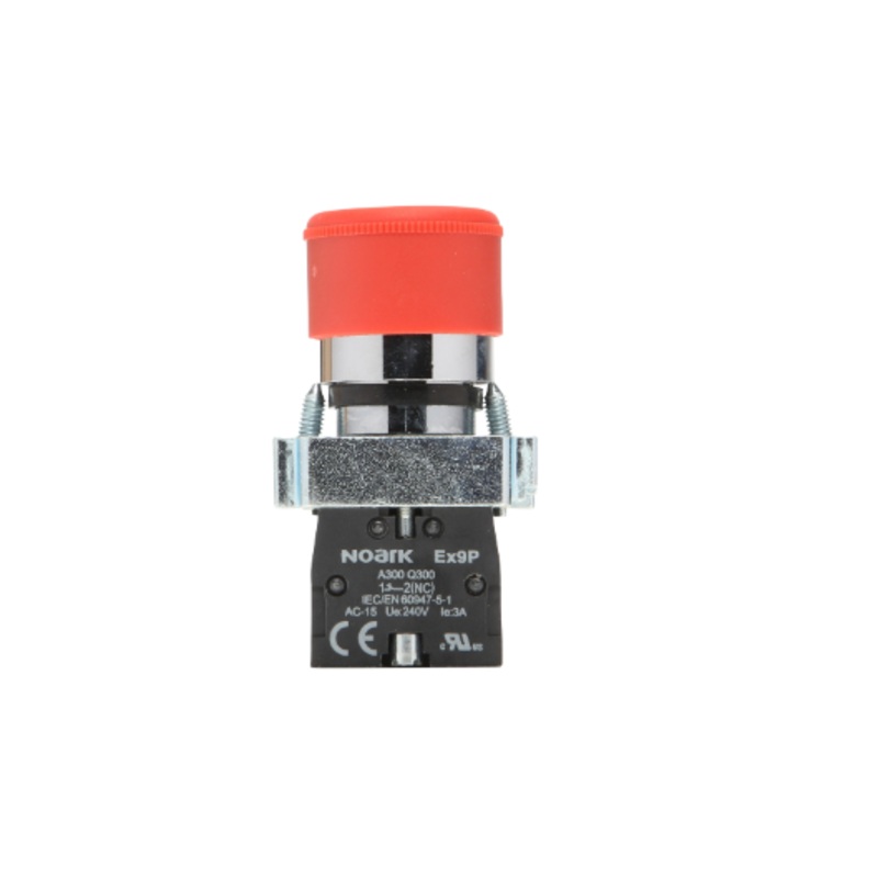 Noark Ex9PB: Red 60mm Mushroom Head Pushbutton – Ex9PBS643