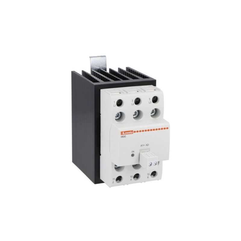 Lovato Electric Solid state relay with heatsink, three-phase – HS3C6HV025D024