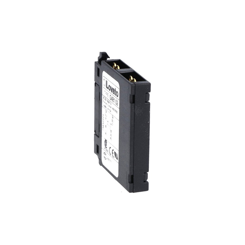 Lovato BF Series: Auxiliary contact for front lateral mounting – 11G482