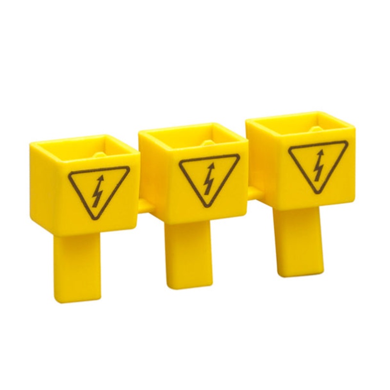 Lovato Kit of 3 insulating caps for unused bar terminals – BRU3V (MOQ 10)
