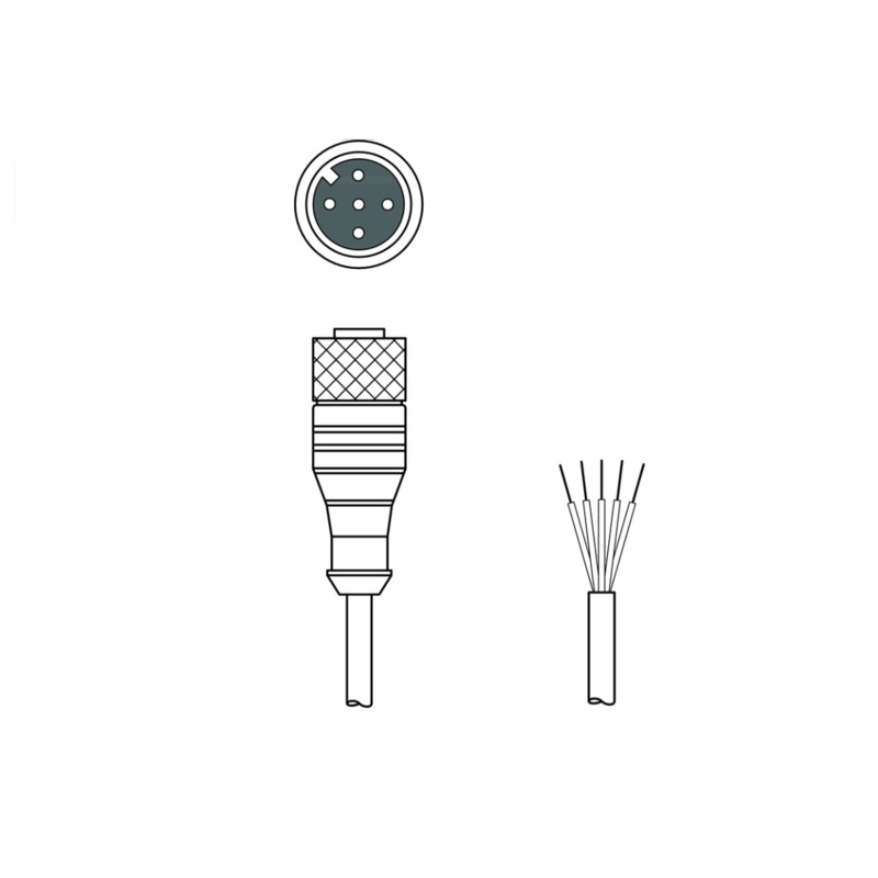 Leuze KD U-M12-5A-V1-100: Connection Cable – 50132080