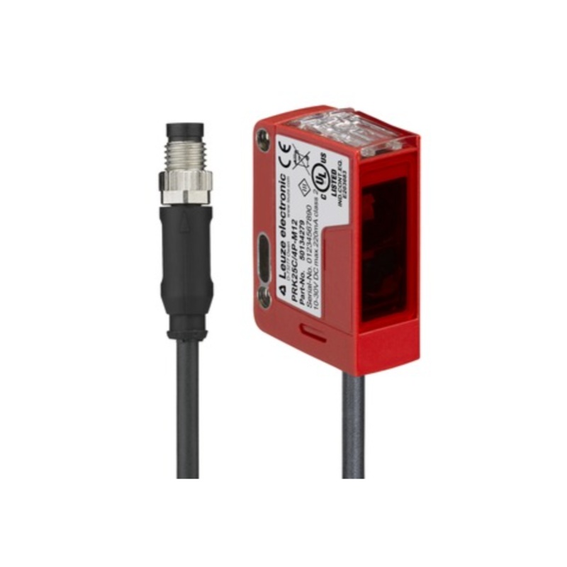 Leuze PRK25C/6G-100-M8 : Polarized Retro-Reflective Photoelectric Sensor – 50139552
