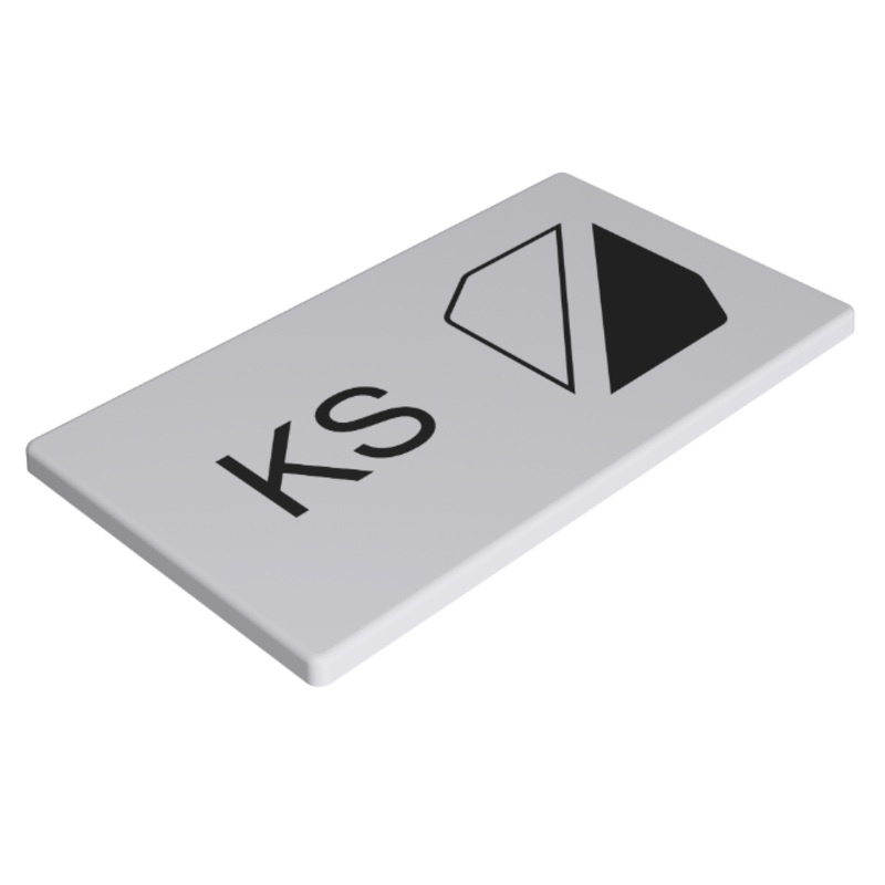 Murrplastik – KS 8/26.5 White Multi-Line Label Plate – 86361060