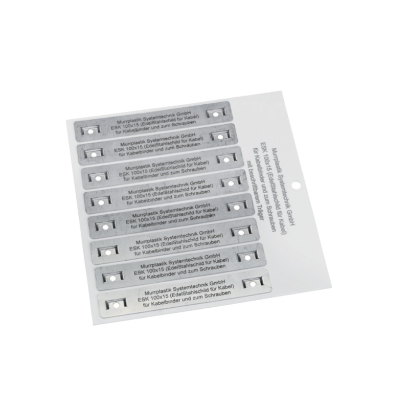 Murrplastik – ESK 60×15 L Cable Designation on stainless steel – 8605190012