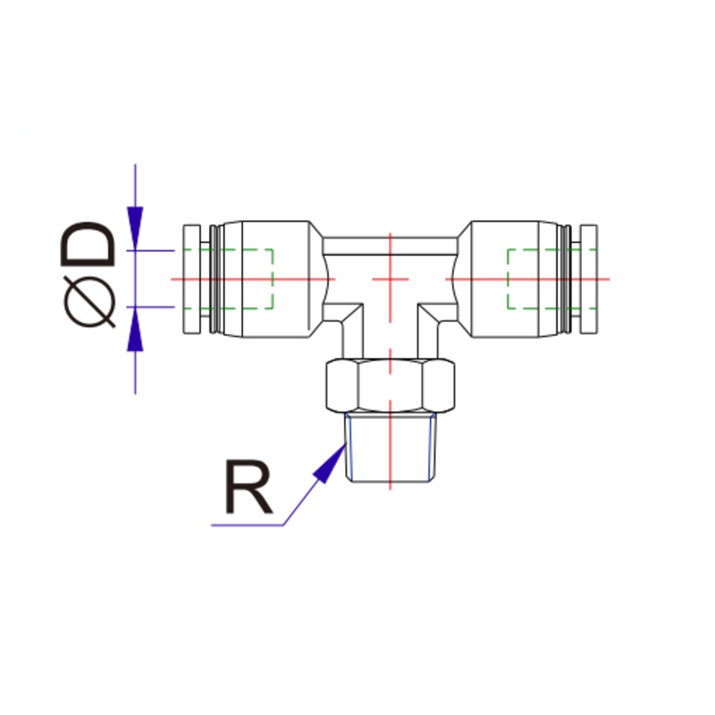 Airtac SUS316: Push to Connect Fitting, Male Connector – X-S6-NPEB5/32-3/8 (MOQ 10 pcs)