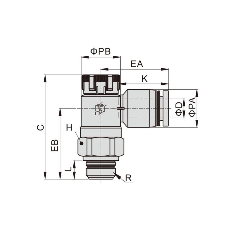 Airtac GPTL: Pneumatic Speed Controller – GPTL1002B (MOQ 10 pcs)