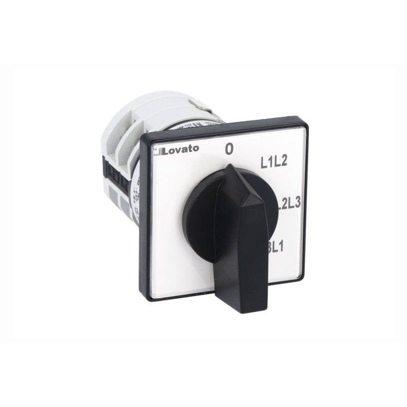 Lovato Electric: Rotary cam switch 7GN series, voltmeter switch for phase-neutral voltages 16A – 7GN1268U