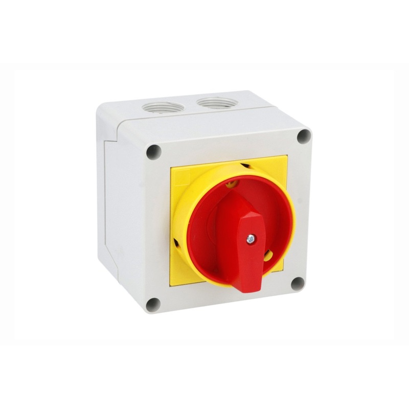 Lovato Electric: Enclosed rotary cam switch 7GN series, ON-OFF switch 1 pole 20A – 7GN2010P25