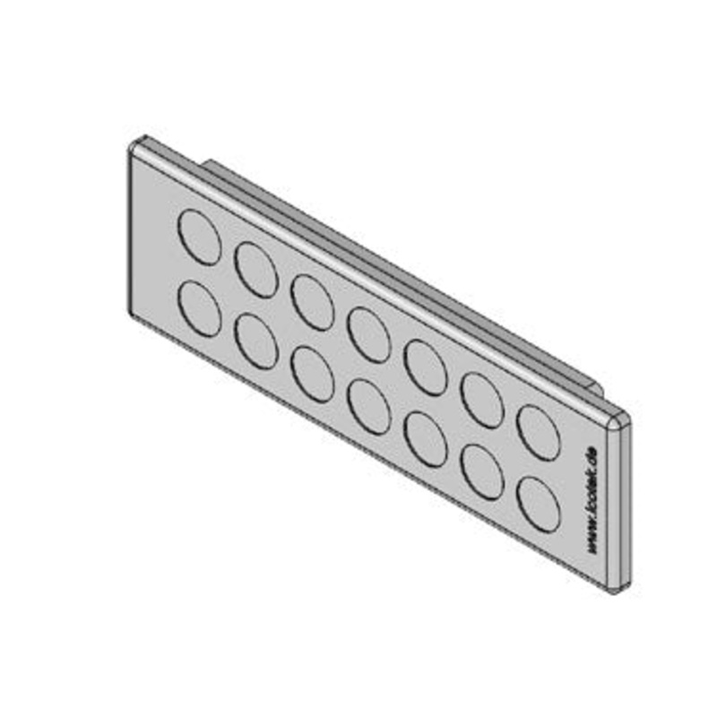 Icotek KEL-DP 24|14 B gy: Cable Entry Plate – 43522