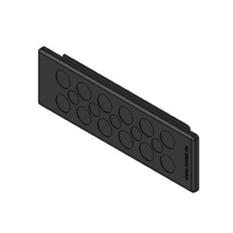 Icotek KEL-DP 24|17 B bk: Cable Entry Plate – 50523