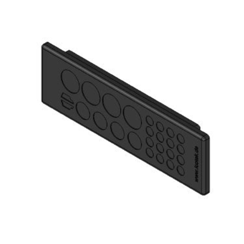Icotek KEL-DP 24|26 A bk: Cable Entry Plate – 50518