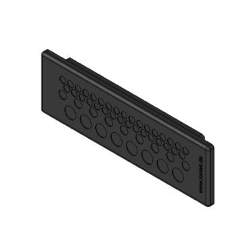 Icotek KEL-DP 24|50 A bk: Cable Entry Plate – 50520