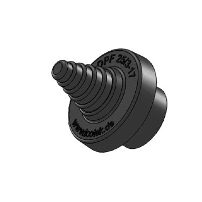 Icotek KEL-DPF 25|37 bk: Cable Entry Grommet for Supply Cables – 50652