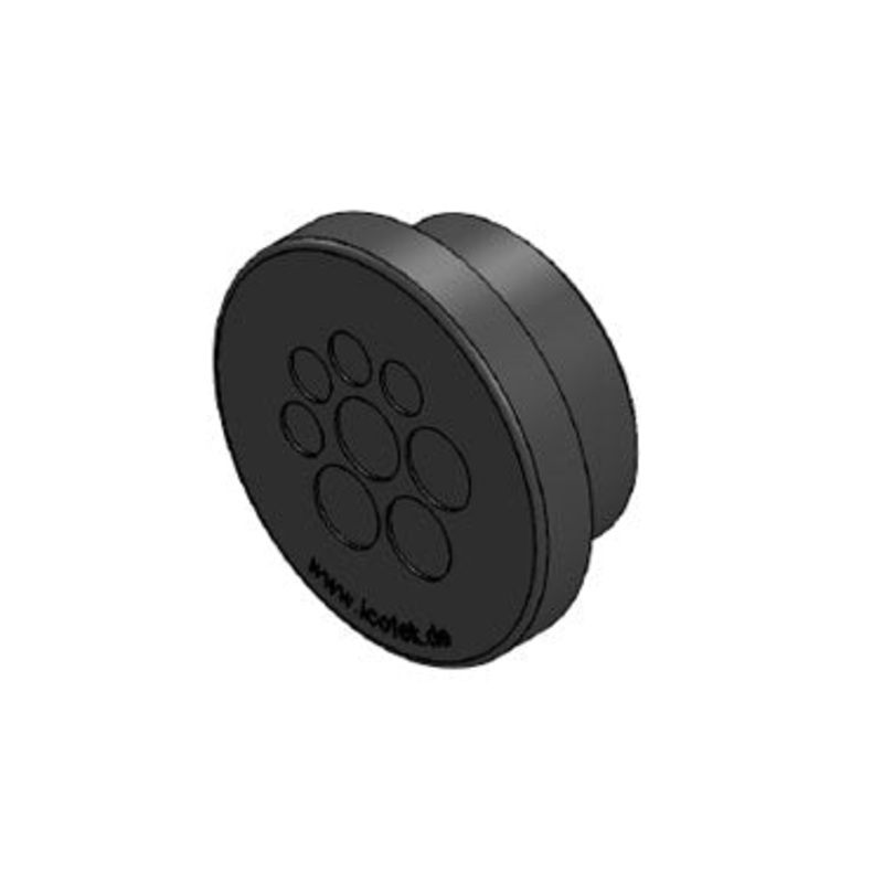 Icotek KEL-DPZ 40|8 bk: Round Cable Entry Plate – 50741