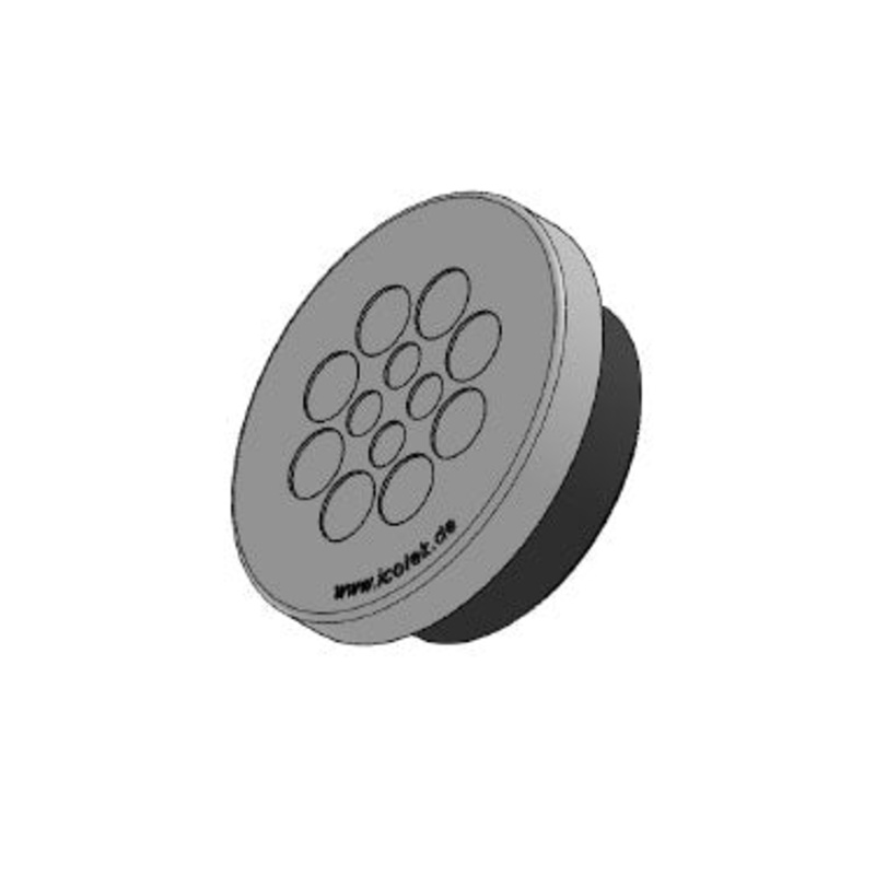 Icotek KEL-DPZ 50|12 gy: Round Cable Entry Plate – 43752
