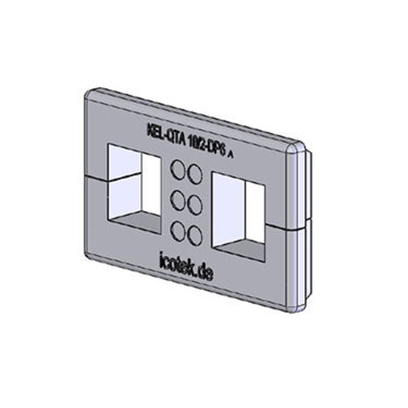 Icotek KEL-QTA 10|2-DP 6 B: Pluggable Cable Entry Frame – 43659