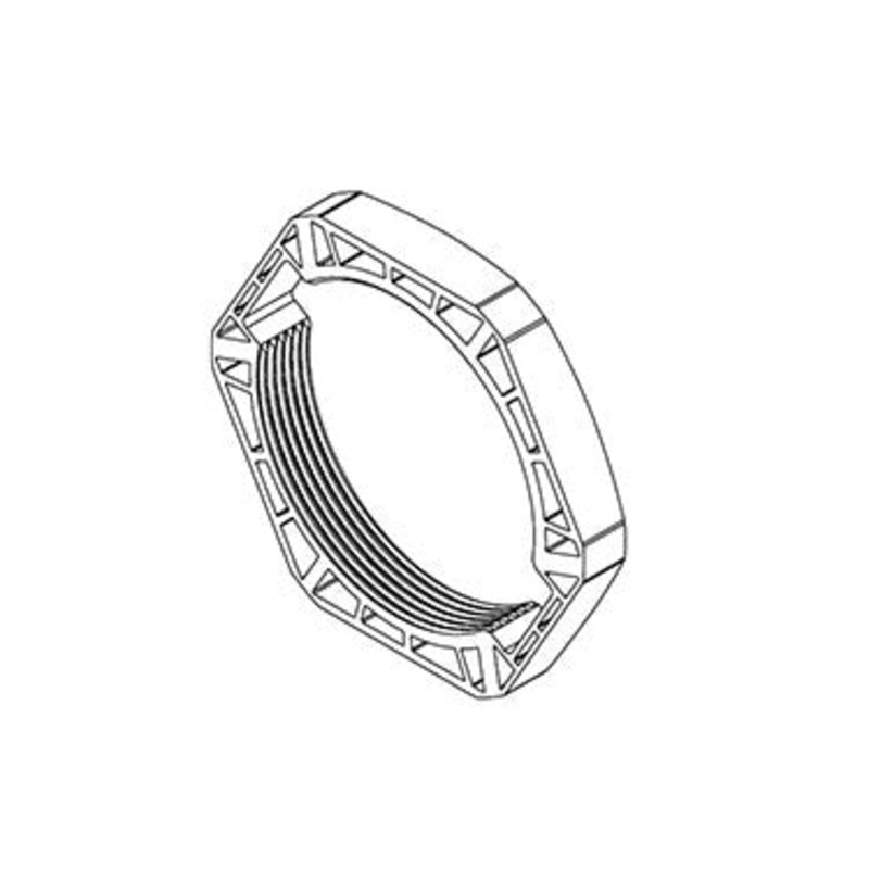 Icotek KGM-SUB-D25 bk: Hexagonal Locknut – 45110
