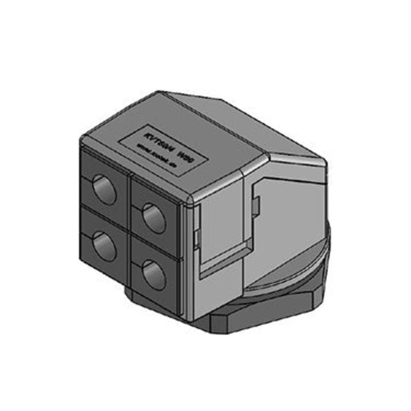 Icotek KVT 50|4-W90 gy: Split Cable Gland 90 Degree Angle – 45424
