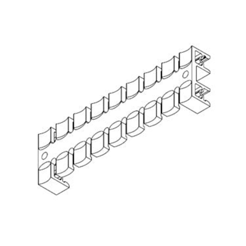 Icotek KZL 140 H: Strain Relief Plate for DIN Rails – 32264