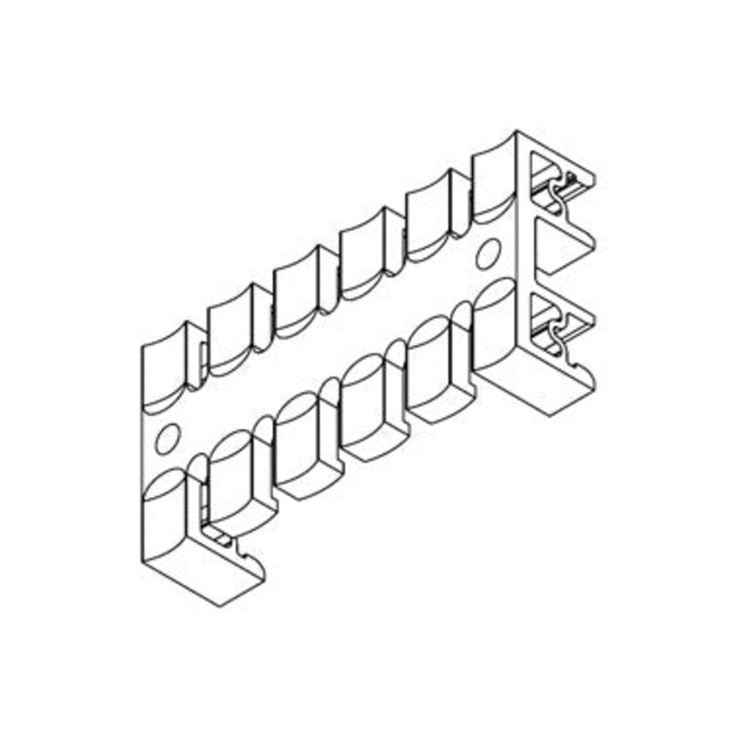 Icotek KZL 80 H: Strain Relief Plate for DIN Rails – 32262