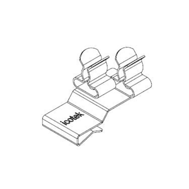 Icotek PFK2-B|SKL 22: Pluggable EMC Double Shield Clamp – 36784.22