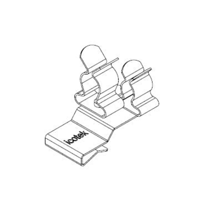 Icotek PFK2-B|SKL 43: Pluggable EMC Double Shield Clamp – 36784.43