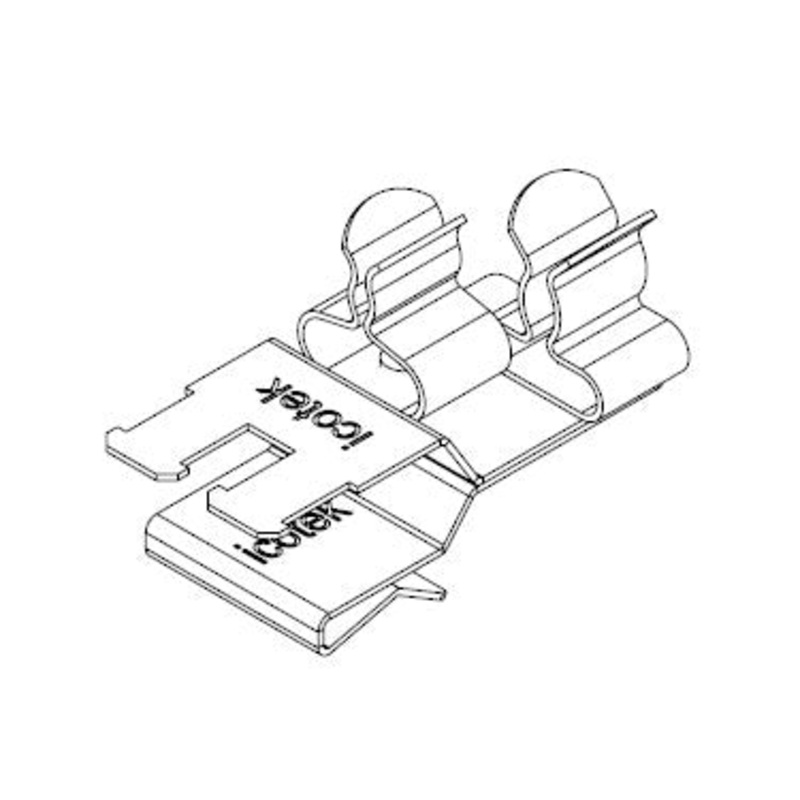 Icotek PFKZ2-B|SKL 12: Pluggable EMC Double Shield Clamp – 36785.12