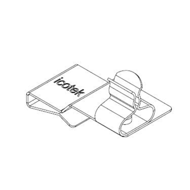 Icotek PFS2|SKL 01: EMC Double Shield Clamp for Bus Bar – 36788.01