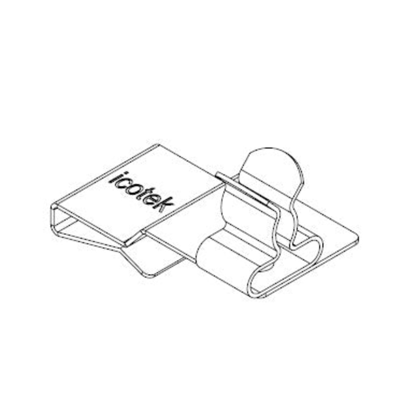 Icotek PFS2|SKL 02: EMC Double Shield Clamp for Bus Bar – 36788.02