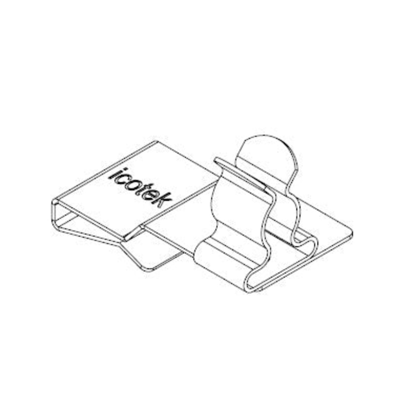Icotek PFS2|SKL 03: EMC Double Shield Clamp for Bus Bar – 36788.03