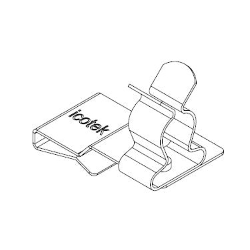 Icotek PFS2|SKL 04: EMC Double Shield Clamp for Bus Bar – 36788.04