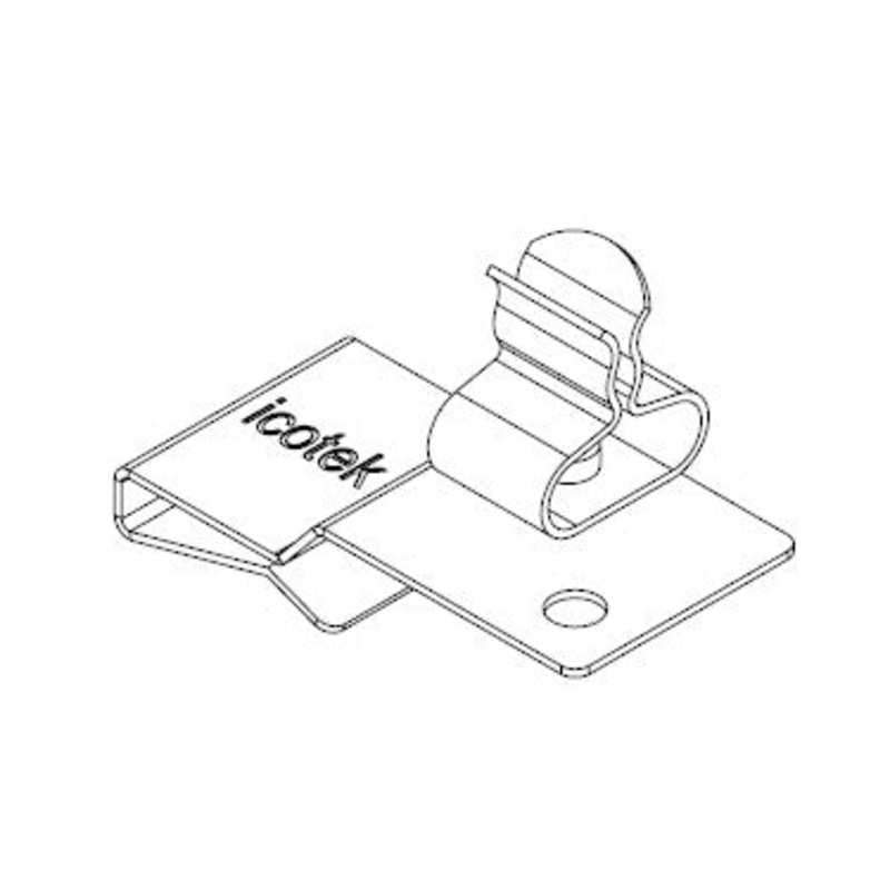 Icotek PFS2|SKL 10: EMC Double Shield Clamp for Bus Bar – 36788.10