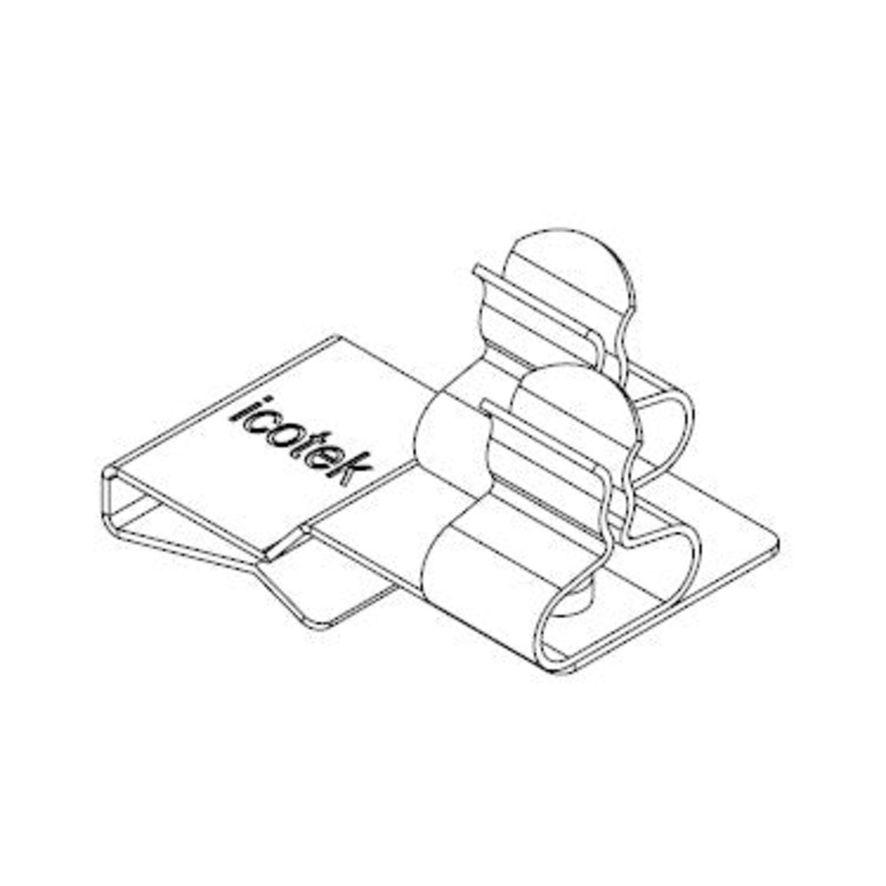 Icotek PFS2|SKL 11: EMC Double Shield Clamp for Bus Bar – 36788.11