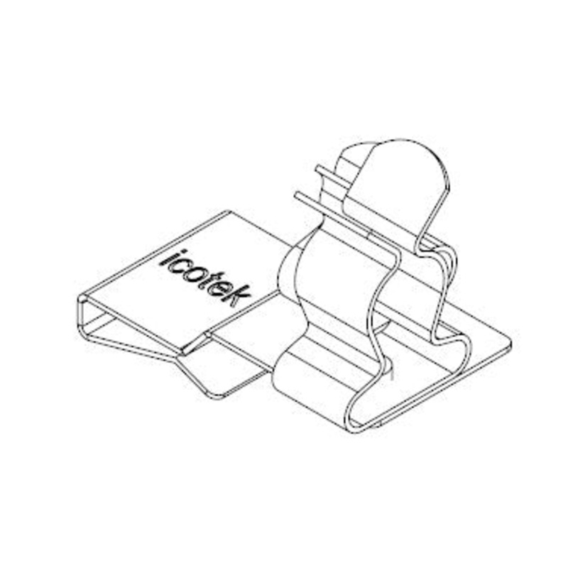 Icotek PFS2|SKL 14: EMC Double Shield Clamp for Bus Bar – 36788.14