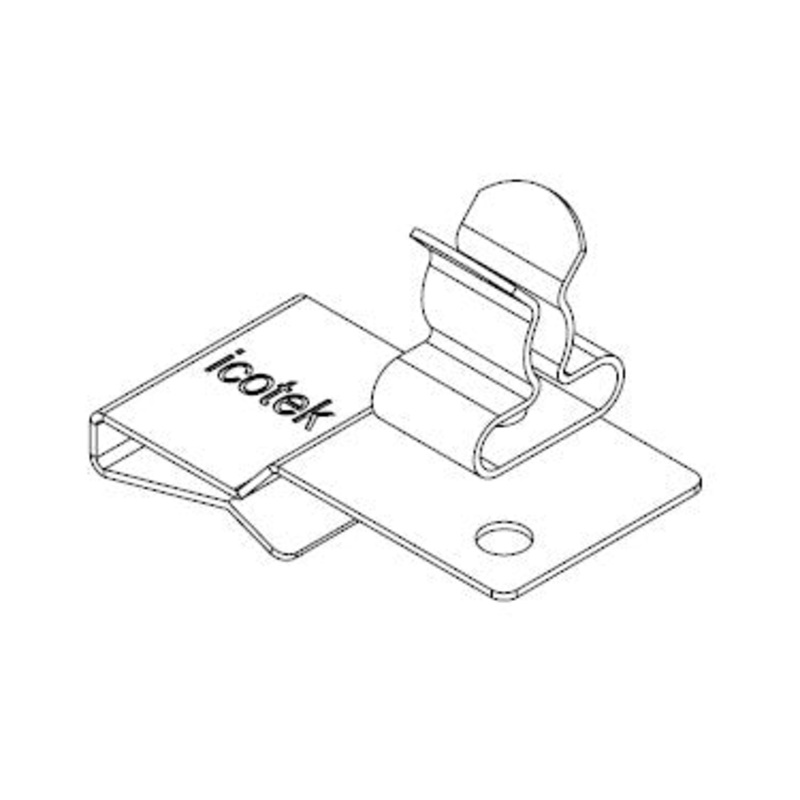 Icotek PFS2|SKL 20: EMC Double Shield Clamp for Bus Bar – 36788.20