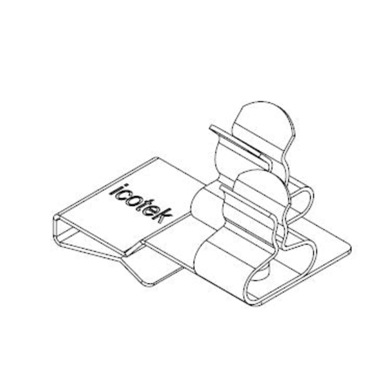 Icotek PFS2|SKL 21: EMC Double Shield Clamp for Bus Bar – 36788.21