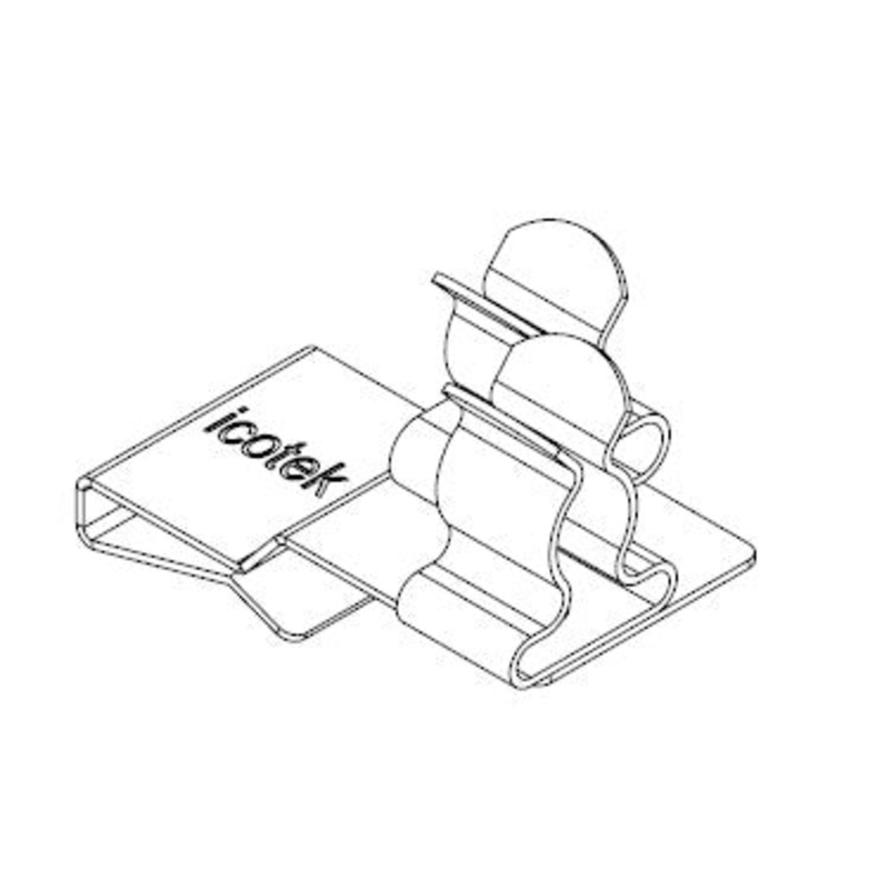 Icotek PFS2|SKL 23: EMC Double Shield Clamp for Bus Bar – 36788.23