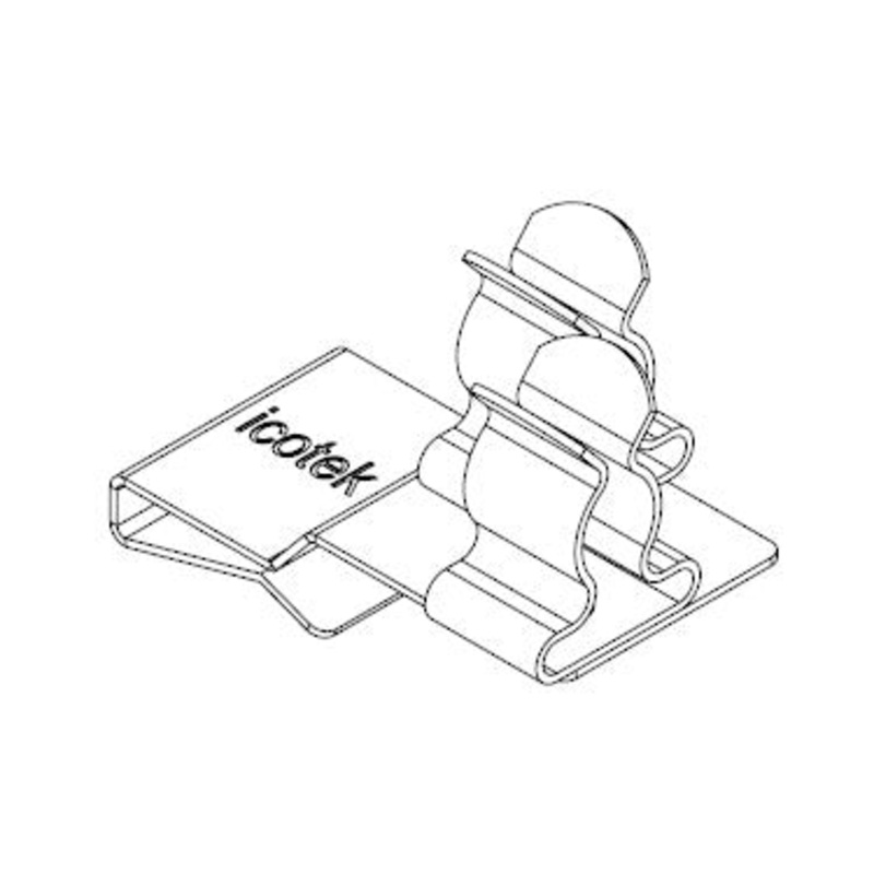 Icotek PFS2|SKL 33: EMC Double Shield Clamp for Bus Bar – 36788.33