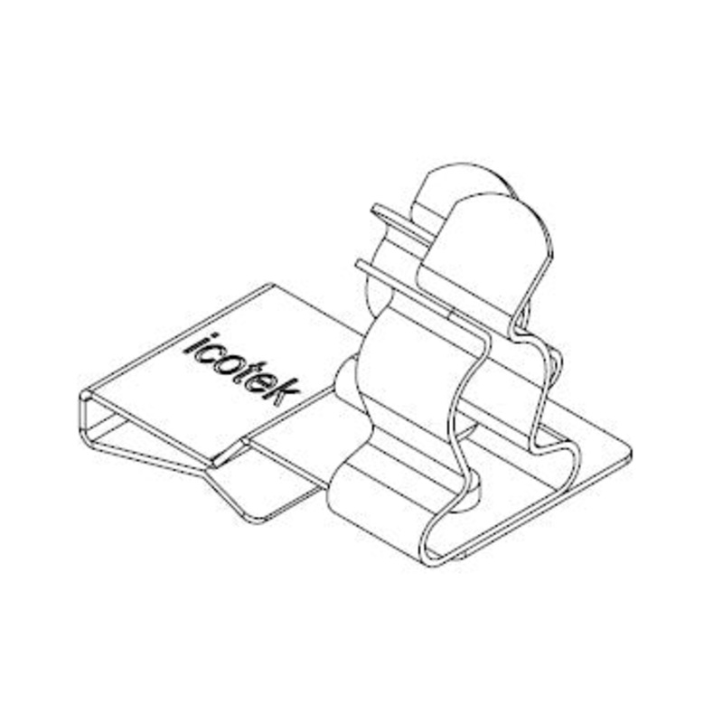 Icotek PFS2|SKL 34: EMC Double Shield Clamp for Bus Bar – 36788.34