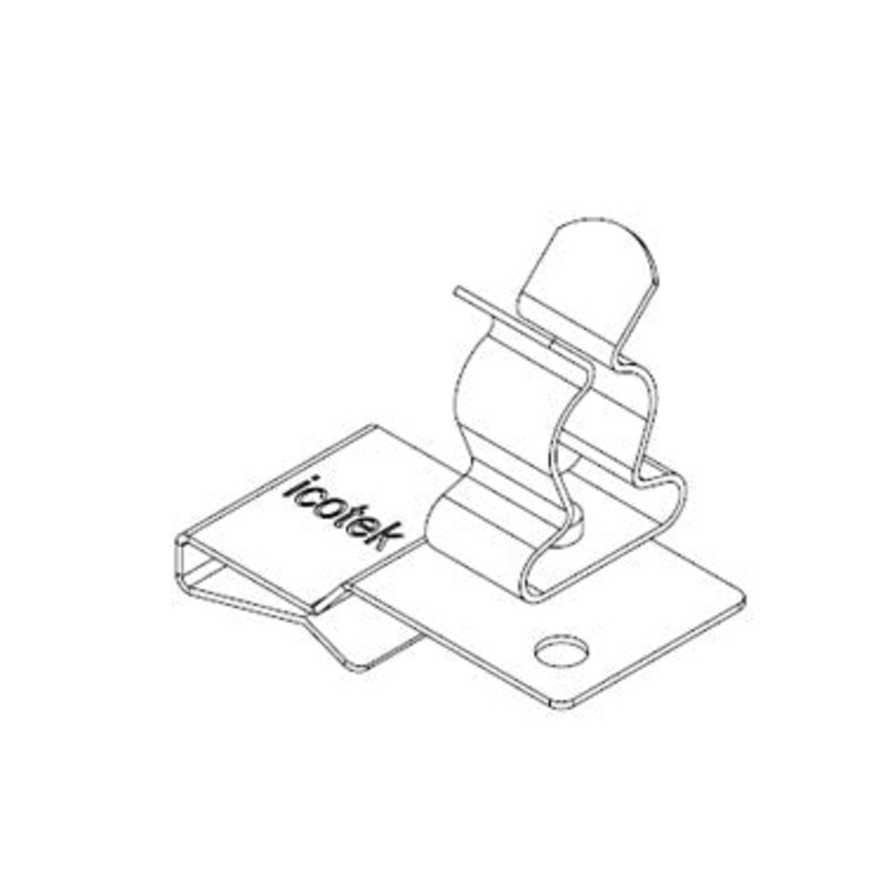 Icotek PFS2|SKL 40: EMC Double Shield Clamp for Bus Bar – 36788.40