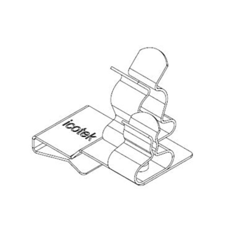 Icotek PFS2|SKL 41: EMC Double Shield Clamp for Bus Bar – 36788.41