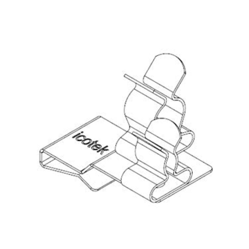 Icotek PFS2|SKL 42: EMC Double Shield Clamp for Bus Bar – 36788.42