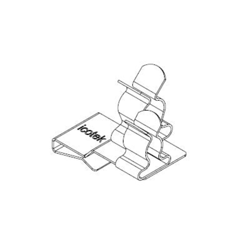 Icotek PFS2|SKL 43: EMC Double Shield Clamp for Bus Bar – 36788.43