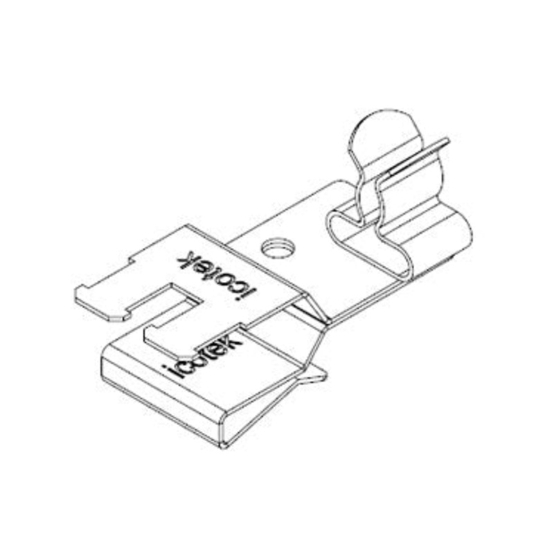 Icotek PFSZ2|SKL 02: EMC Double Shield Clamp for Bus Bar – 36789.02