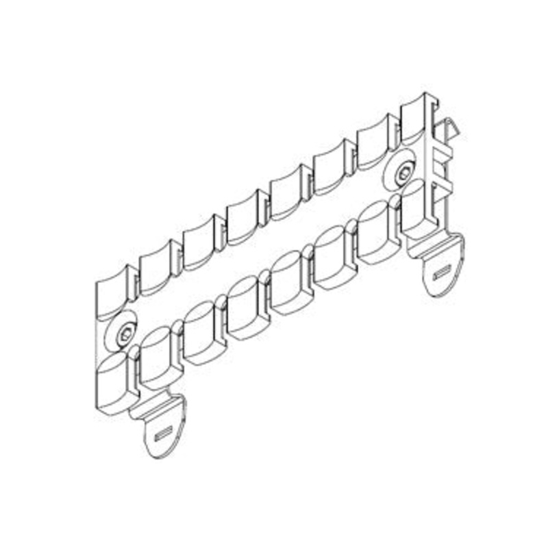 Icotek SF-ZL 121: Strain Relief Plate for 35mm DIN Rail – 32356